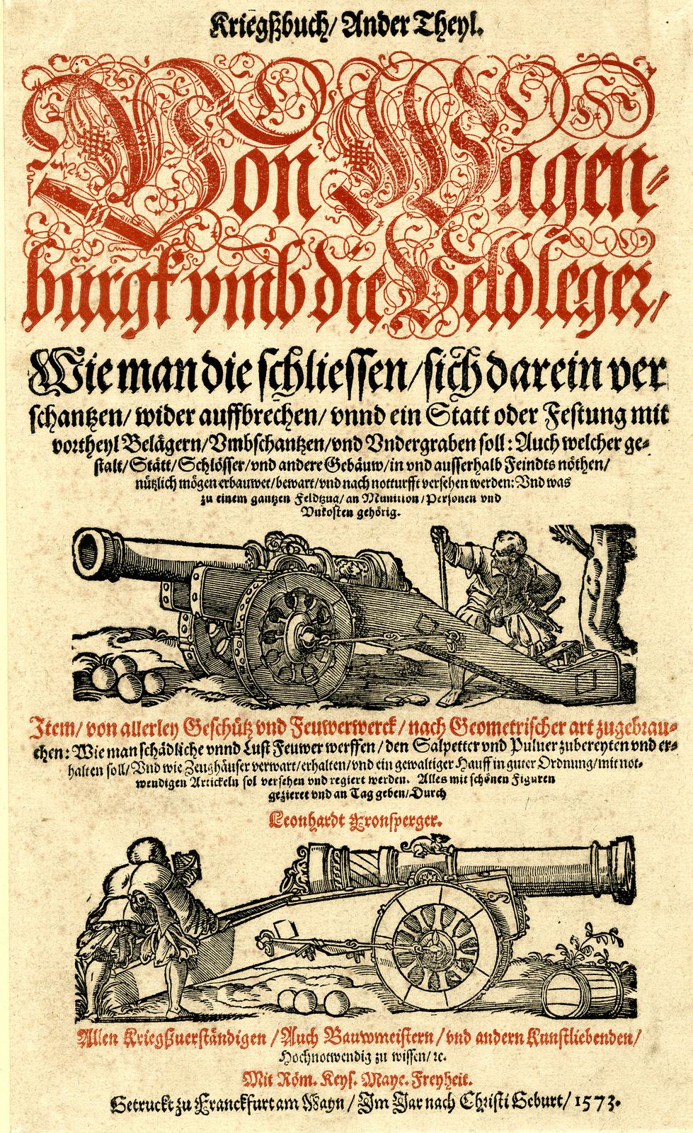 Illustrations to Fronsperger’s Kriegsbuch by Jost Amman