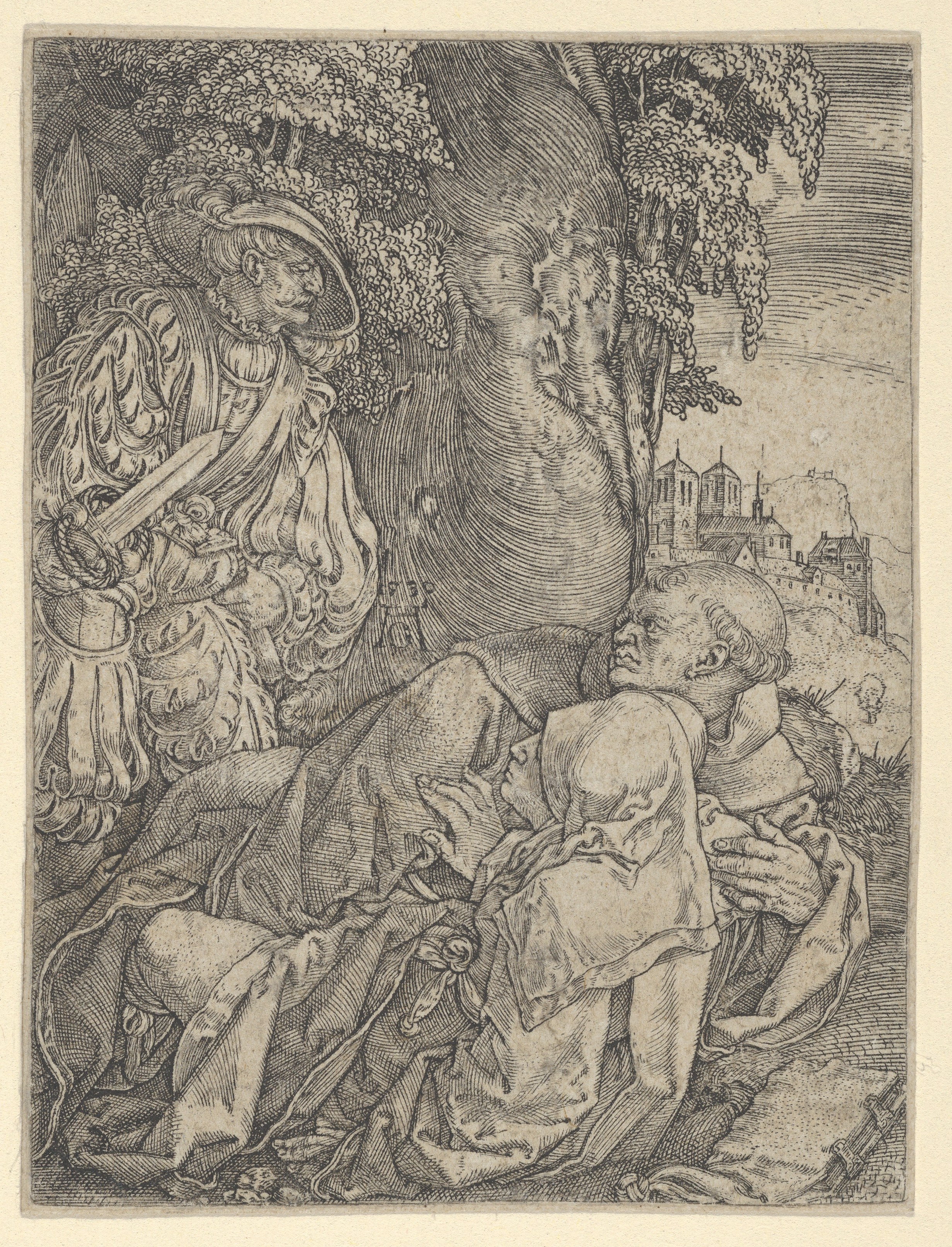 Source-page preview for The Monk and the Nun — Heinrich Aldegrever