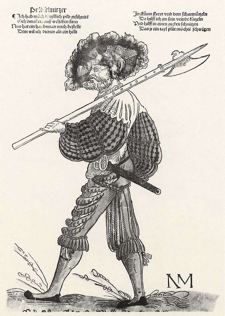 Stör, Niklas Pyldschnitzer als Landsknecht by Niklas Stör