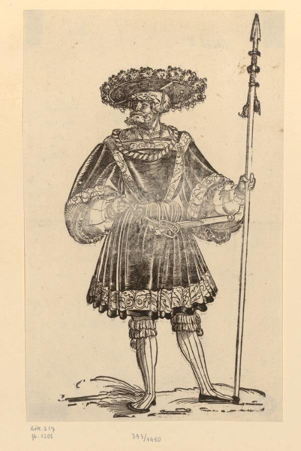 A Lansquenet Leader by Erhard Schön