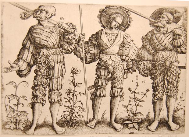 Three German lansquenets