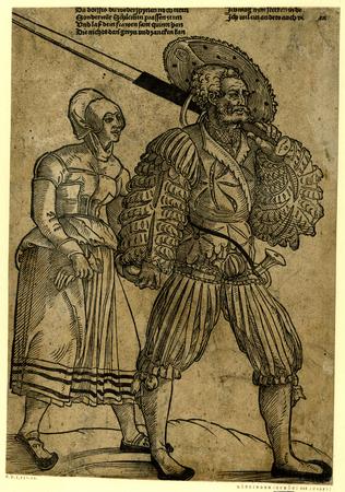 Source-page preview for A Landsknecht and his wife