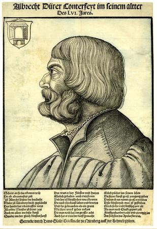 Albrecht Dürer Conterfeyt — Portrait of Dürer in his 56th year