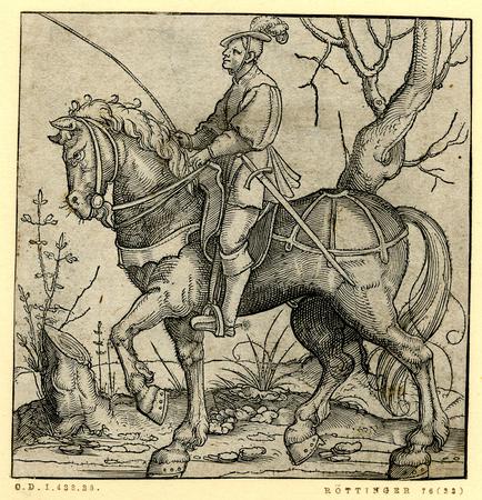A man on horseback — Unnderweissung der Proportzion