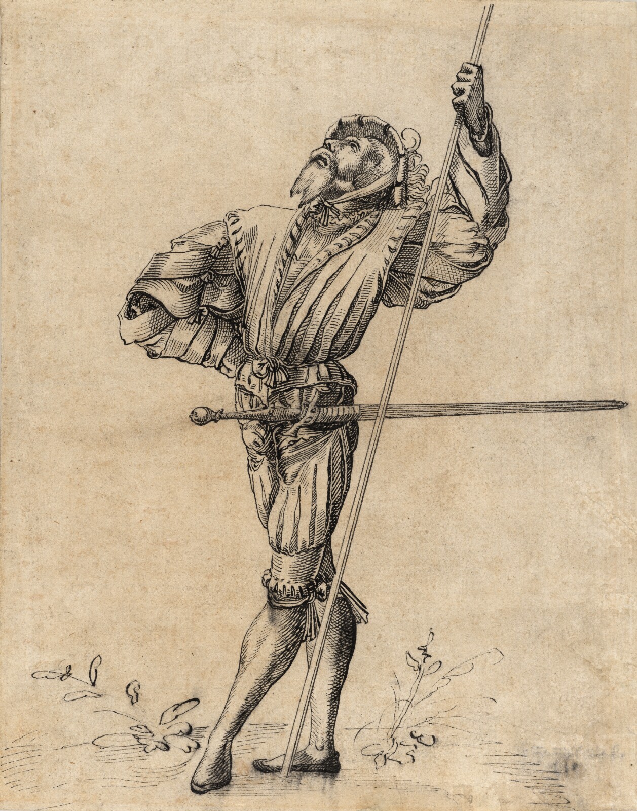 Source-page preview for Standing Landsknecht