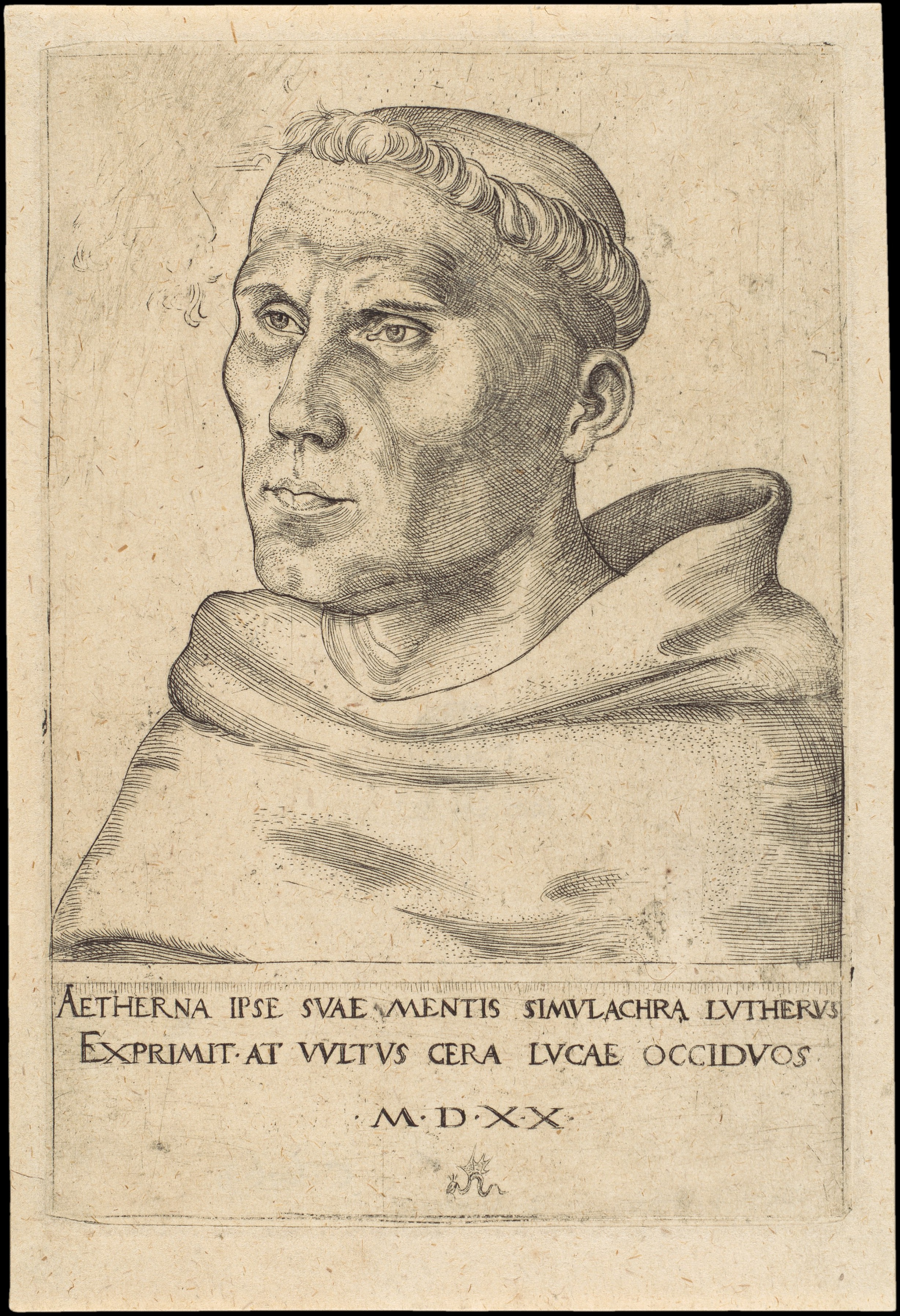 Martin Luther as an Augustinian Monk by Lucas Cranach the Elder