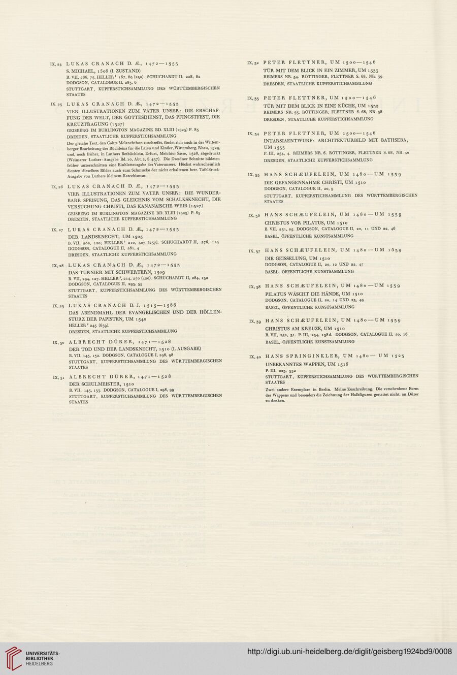 Source-page preview for Cranach: Der Landsknecht
