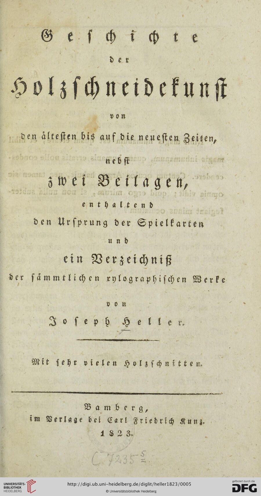 Source-page preview for Joseph Heller — Geschichte der Holzschneidekunst