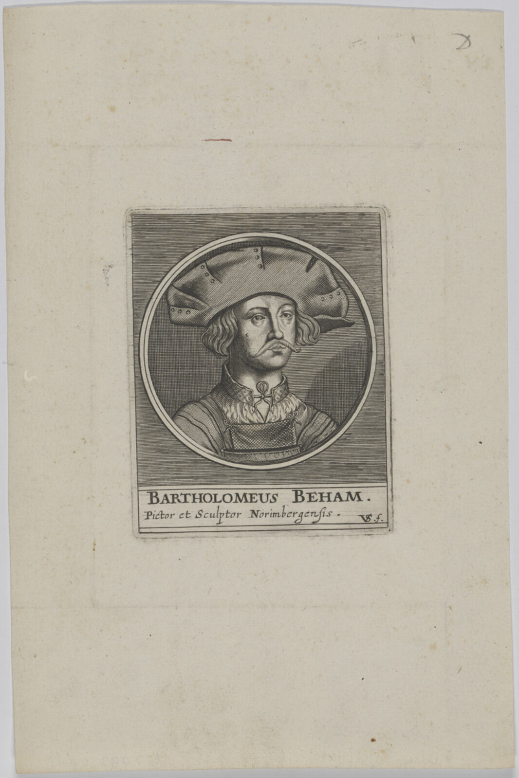 Bust portrait of Barthel Beham (1502–1540), Mathias van Somer, c. 1650