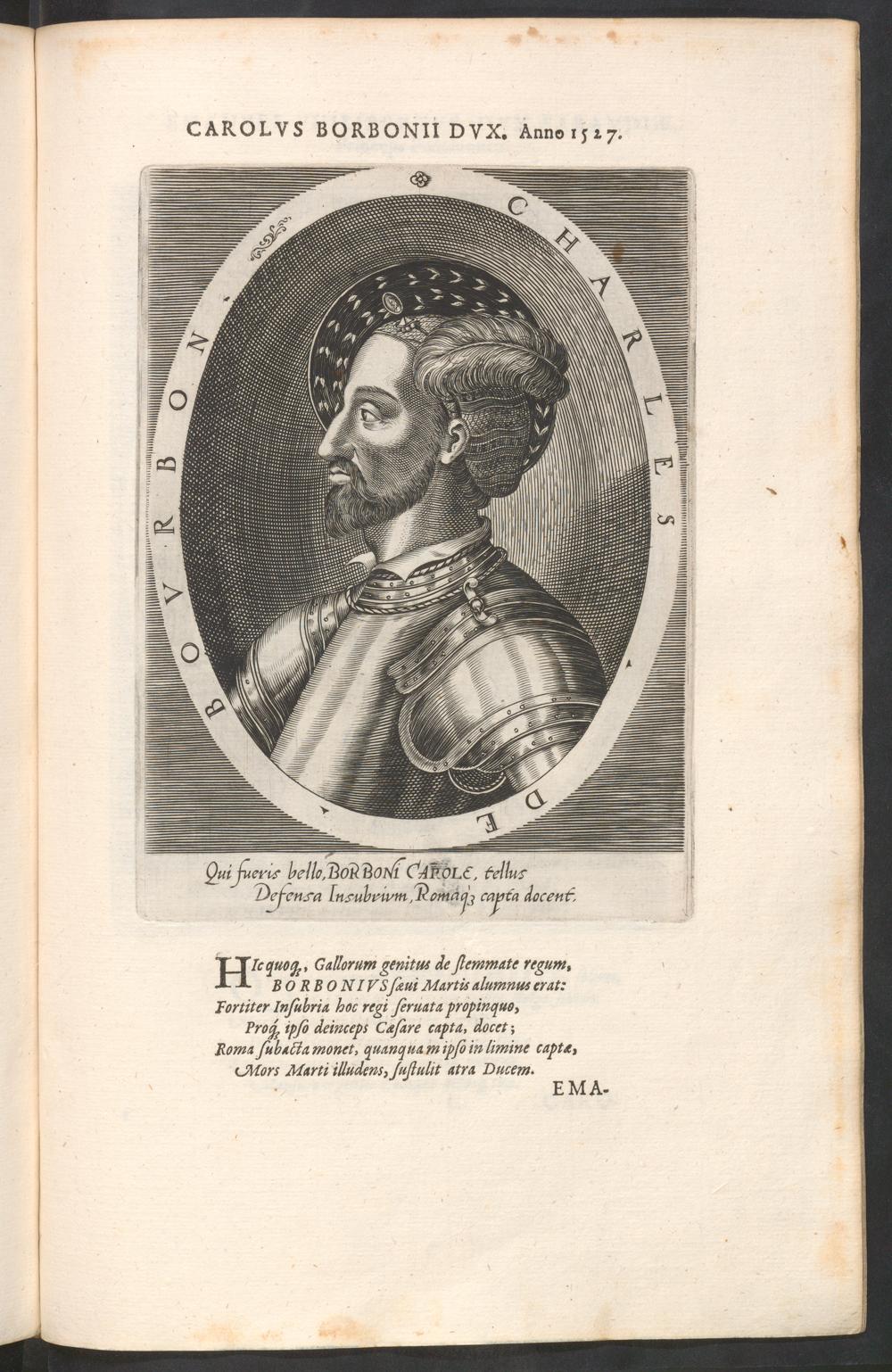 Charles III, Duke of Bourbon (posthumous portrait), Dominicus Custos, 1602