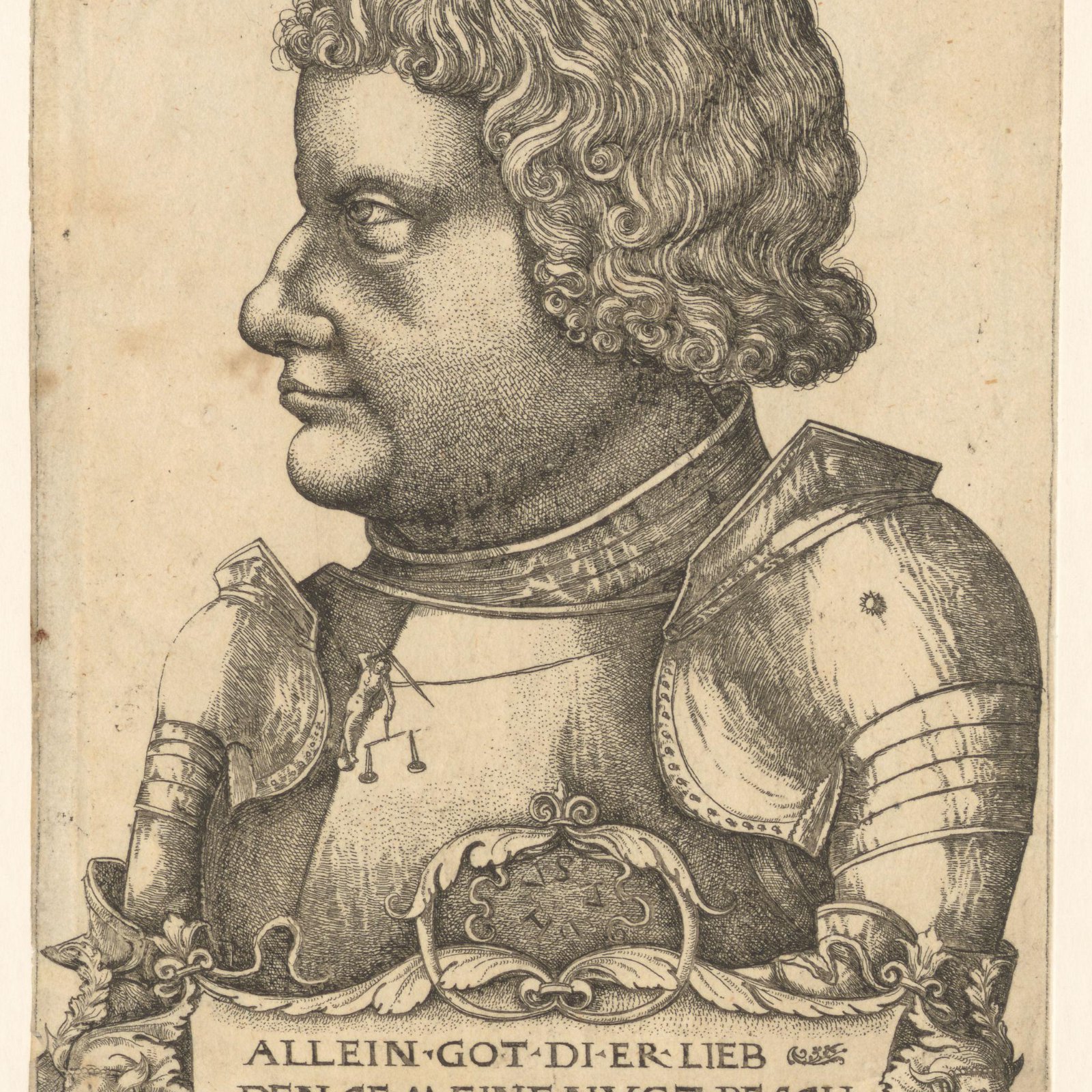 Portrait of Franz von Sickingen, Hieronymus Hopfer; this impression issued by David Funck, plate 1515–1550; this impression 1684