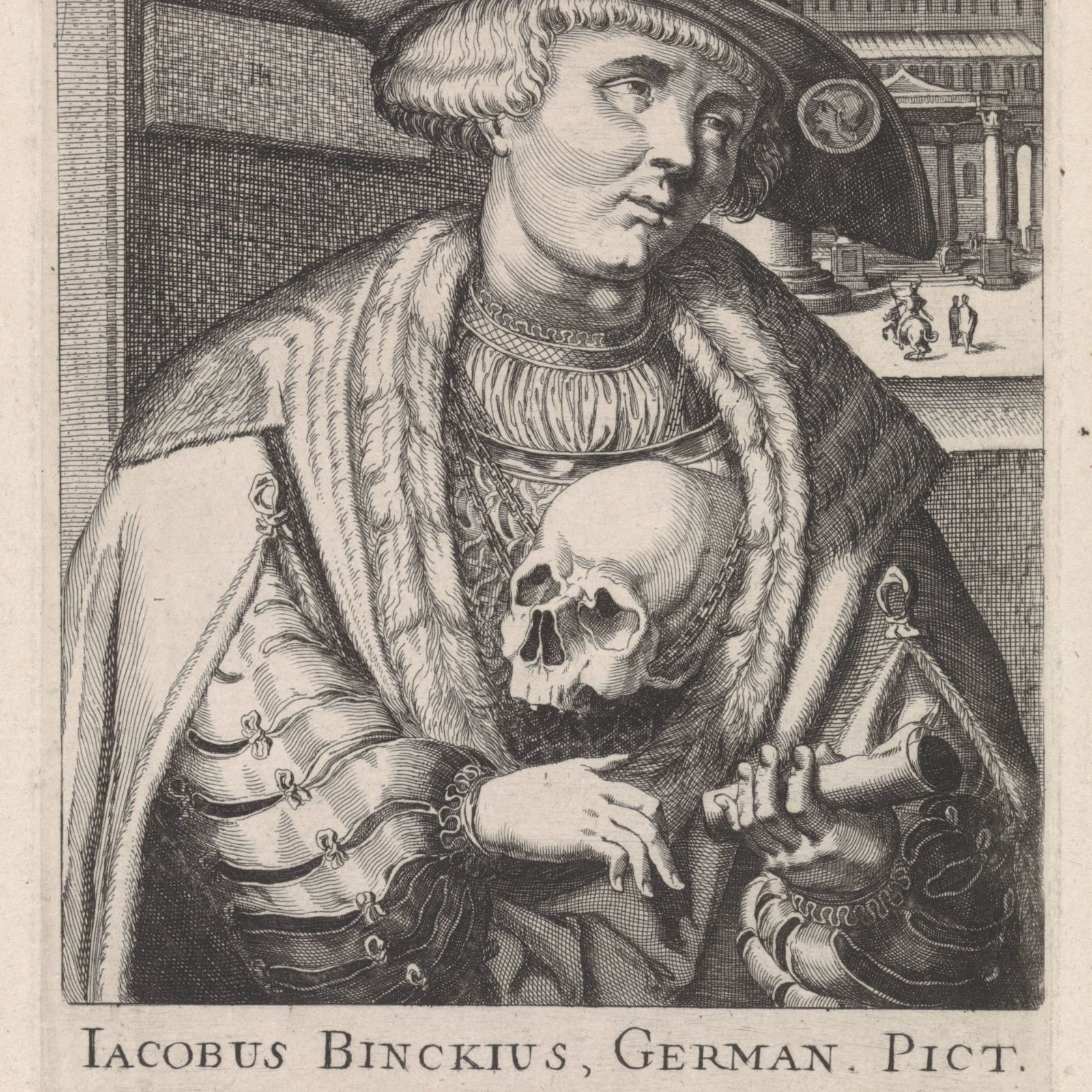 Portrait of Jakob Binck, Simon Frisius, 1610