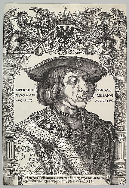 Portrait of Emperor Maximilian I, Hans Weiditz the Younger, 1519