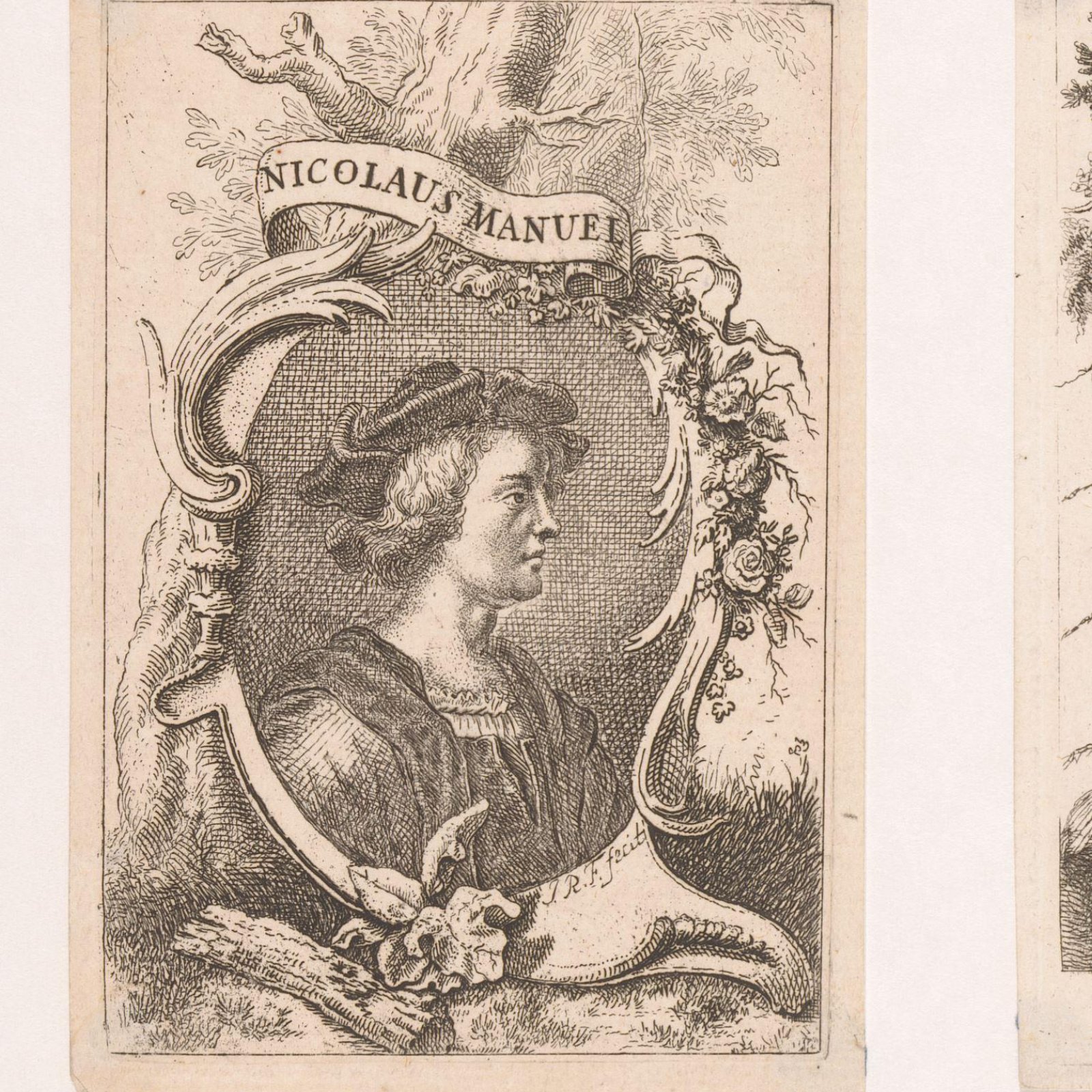 Portrait of Niklaus Manuel, Rudolf Füssli the Younger, 1755–1757