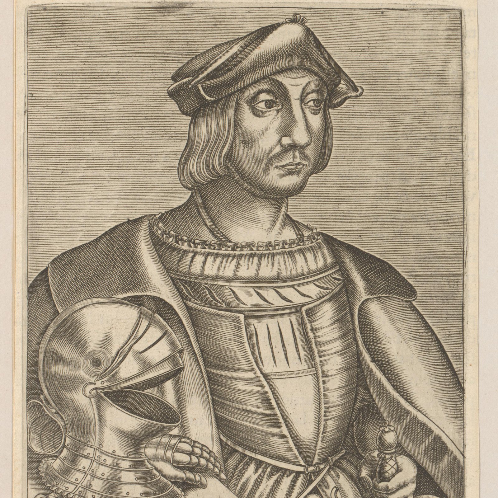 Portrait of Odet de Foix, anonymous; published by the widow of Jacques Kerver and Guillaume Chaudière, 1584