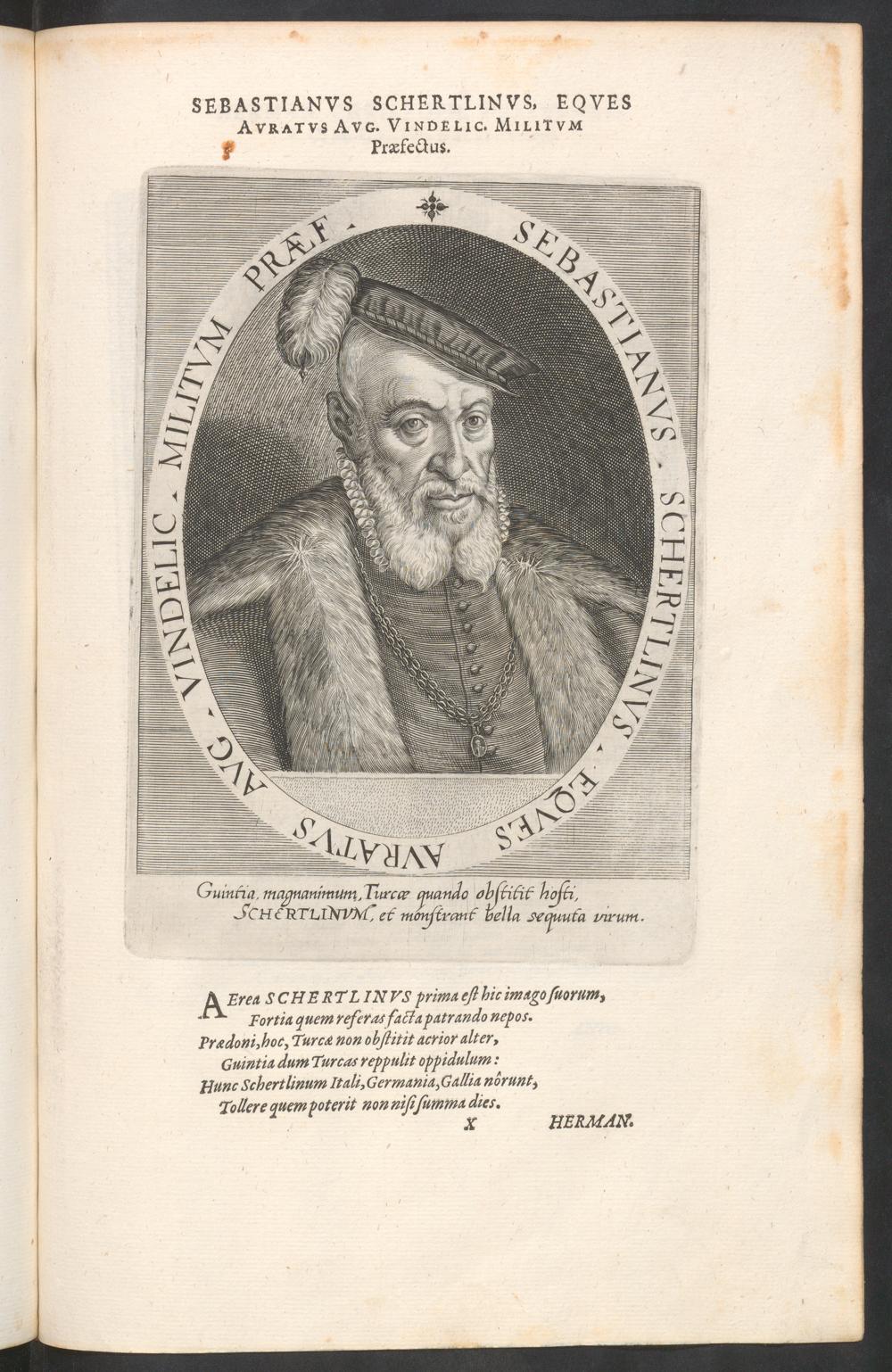 Sebastian Schertlin von Burtenbach (posthumous portrait), Dominicus Custos, 1601